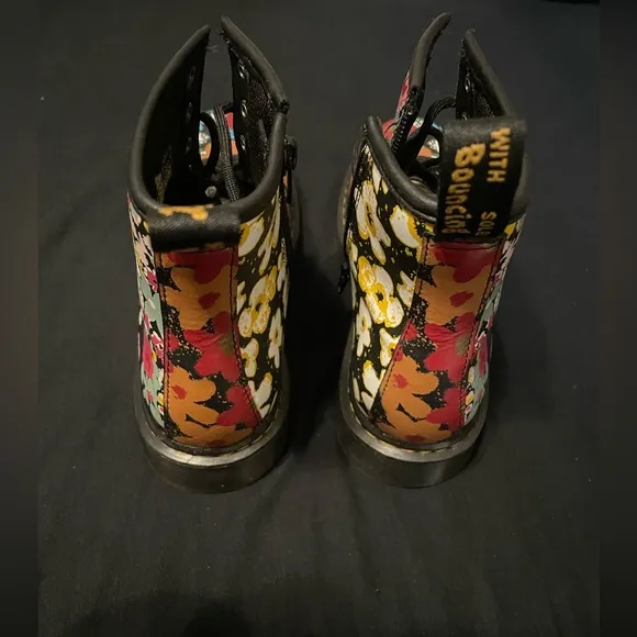 1460 PASCALFLORAL MASHUP LEATHERLACE UP BOOTS