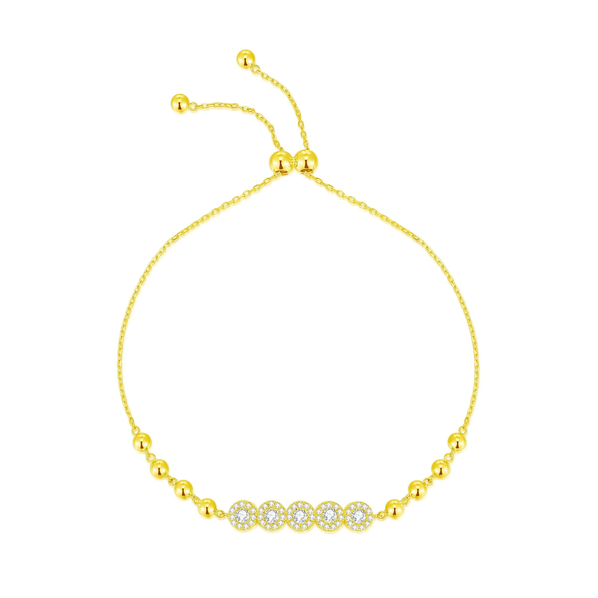 14K Solid Gold Bracelet Exclusively Handcrafted 0.545 Carat Natural Diamond (H-F Color, VS1-VS2 Clarity)