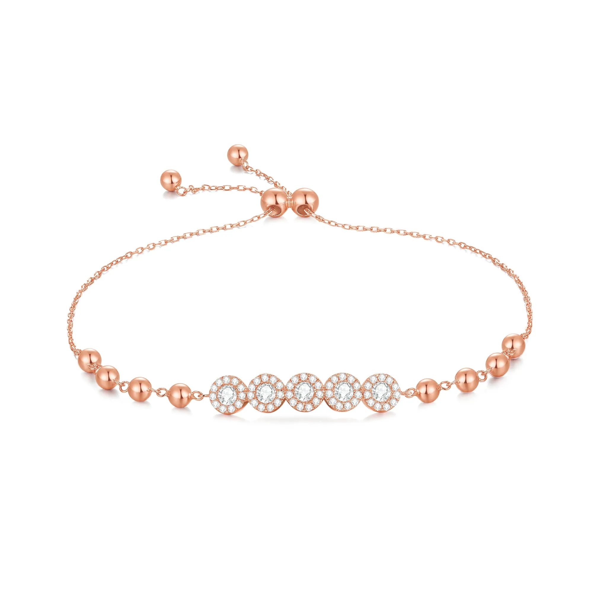 14K Solid Gold Bracelet Exclusively Handcrafted 0.545 Carat Natural Diamond (H-F Color, VS1-VS2 Clarity)