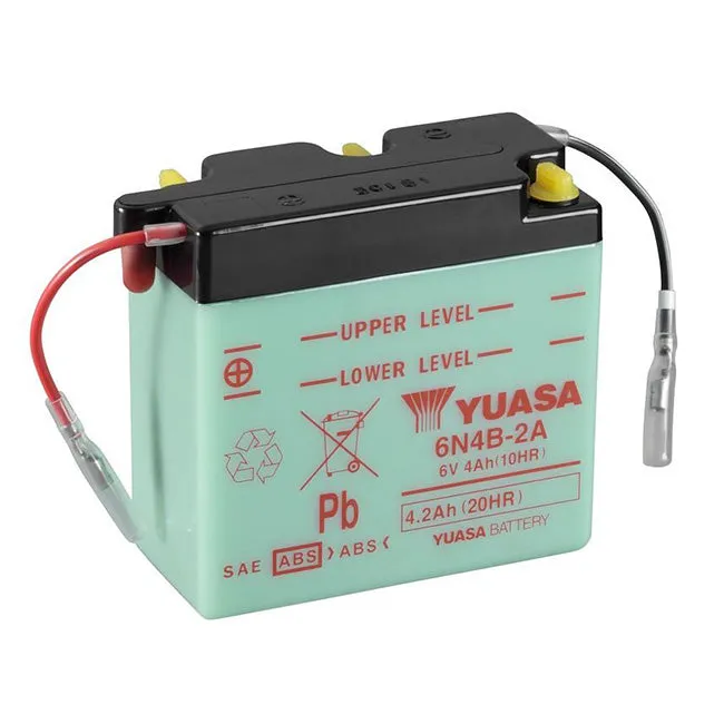 6N4B-2A DG Battery with acid pack Yuasa (6N4B2APK)