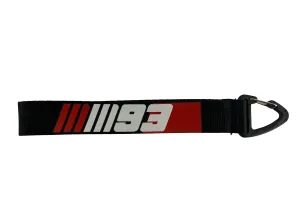 93 Black Red Key Ring