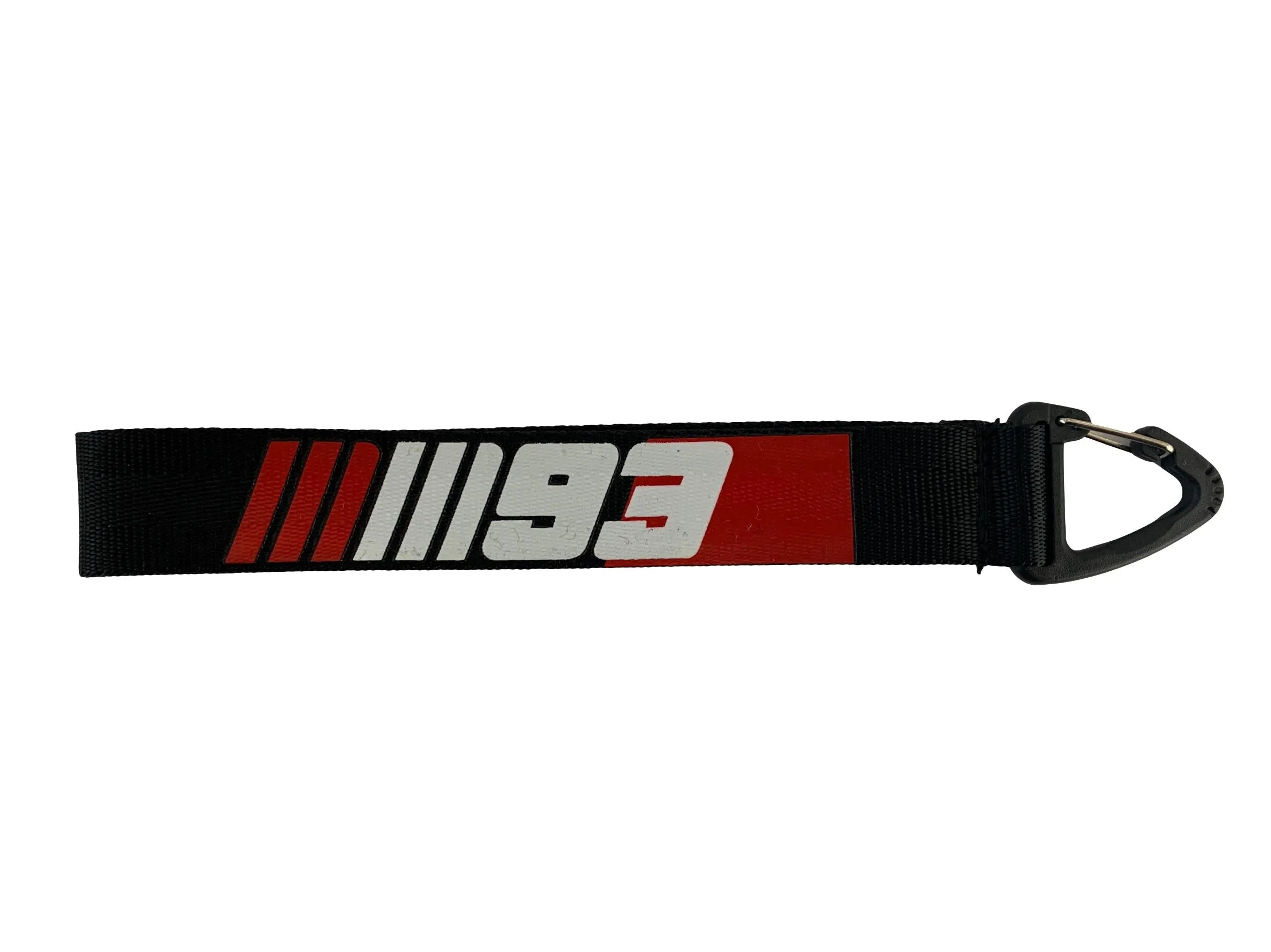 93 Black Red Key Ring