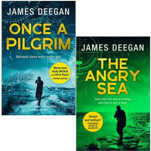 A John Carr Thriller 2 Books Collection Set By James Deegan (Once a Pilgrim, The Angry Sea)
