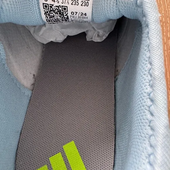 Adidas Kaptir 3S Kids Gray and Neon Sneakers