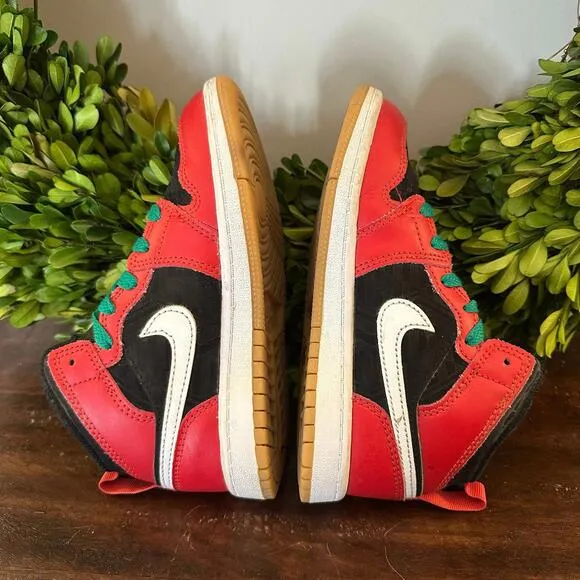 Air Jordan 1 Mid SE PS Christmas Sneakers 12C