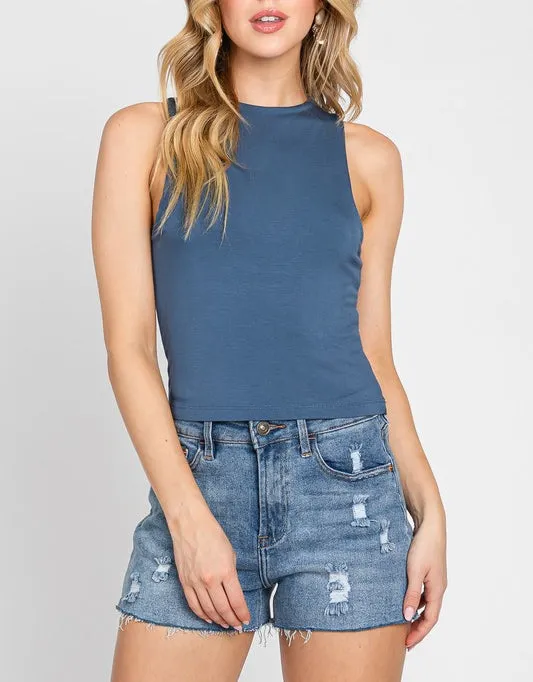 Alex Best Selling Double Layer Crop Top (Various Colors)