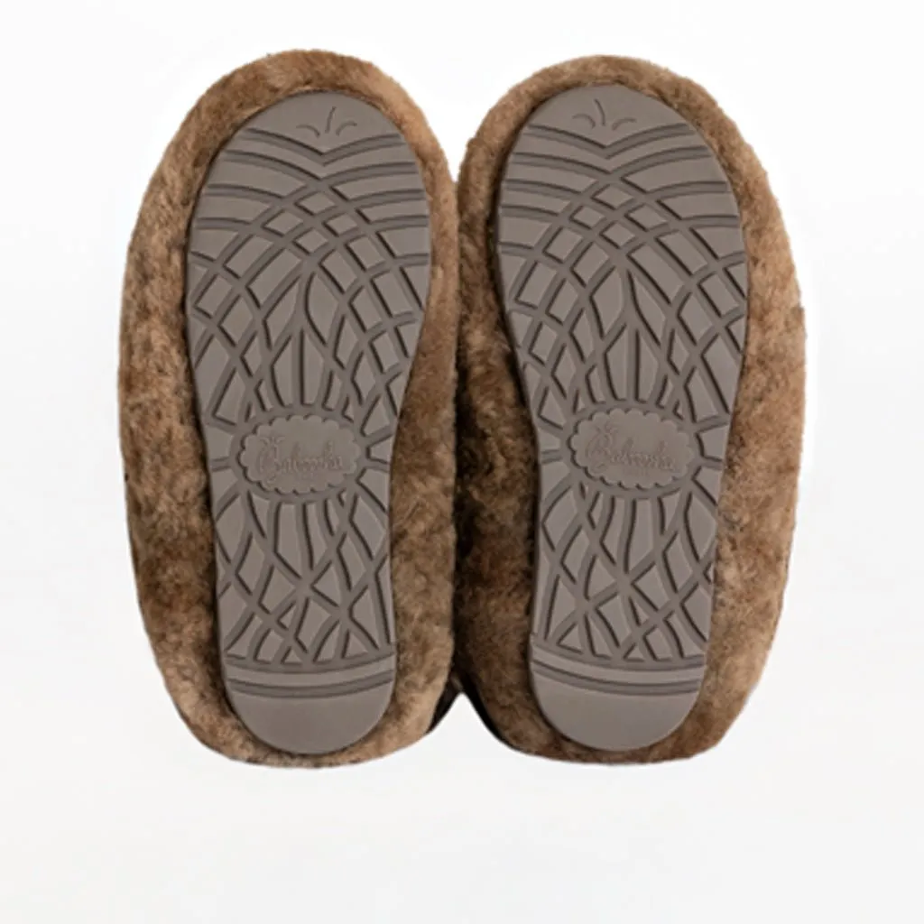 Alpaca Fur Boots in color Camel