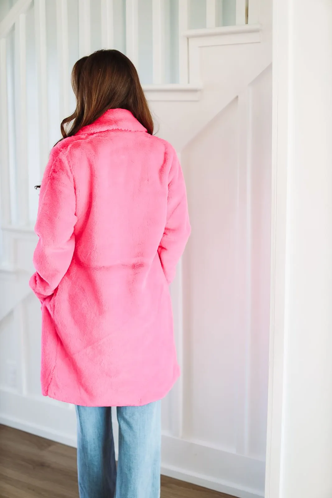 Always A Pink Girl Coat - Hot Pink