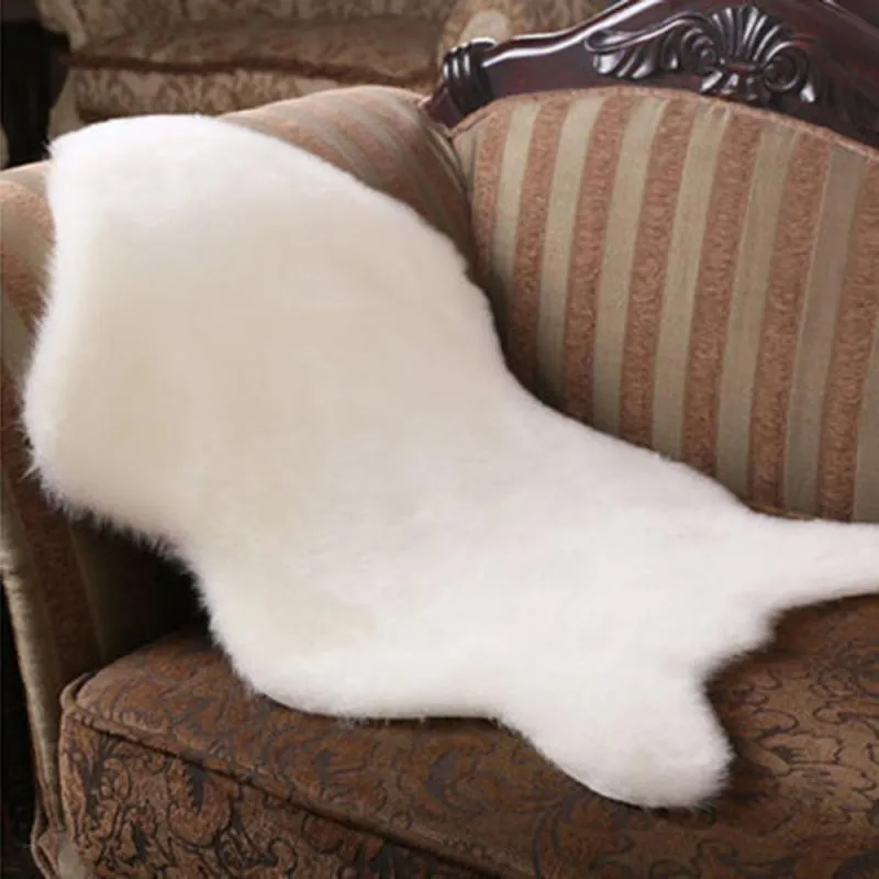 Anti-Slip Fluffy Faux Fur Seat Cover