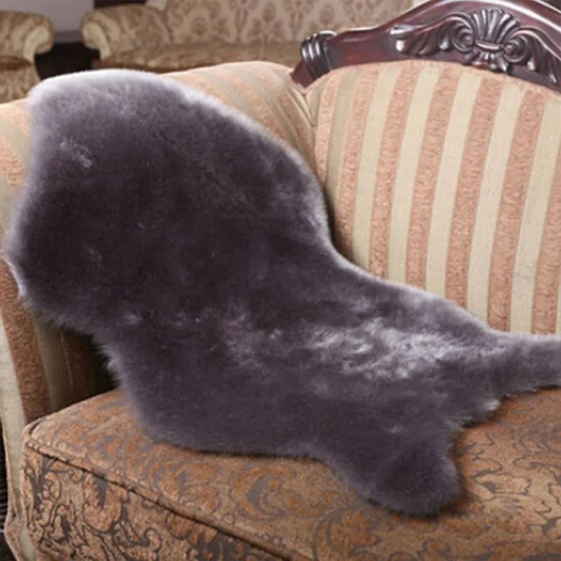 Anti-Slip Fluffy Faux Fur Seat Cover