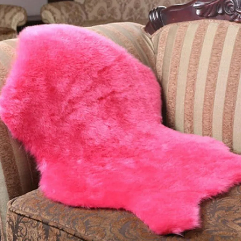 Anti-Slip Fluffy Faux Fur Seat Cover