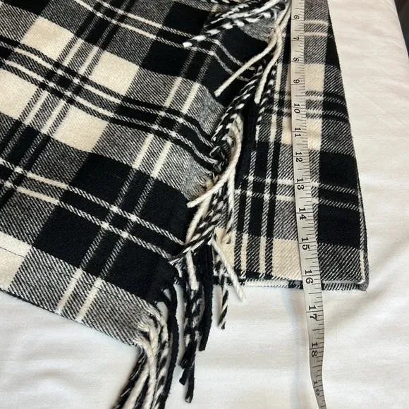Antonio MelaniGeorgie Woven Brushed Plaid Fringe Wrap Front Mini A-Line Skirt