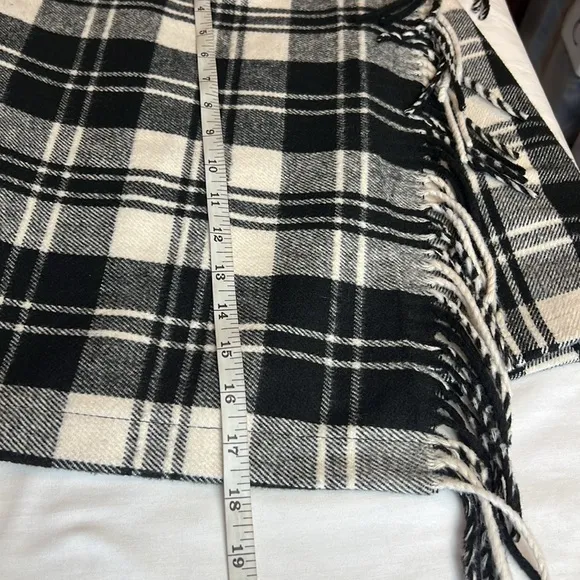 Antonio MelaniGeorgie Woven Brushed Plaid Fringe Wrap Front Mini A-Line Skirt