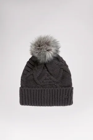 Assia Women's Aran Cable Knit Hat