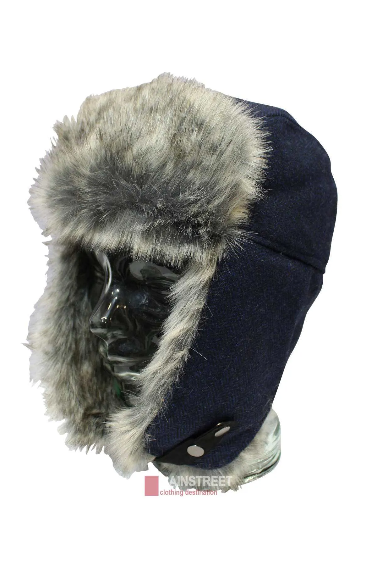 Avenel Wool Blend Herringbone Flying Cap