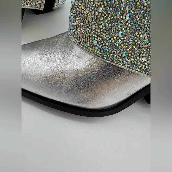 Azalea Wang Annabelle Silver Western Boots