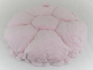 Baby Pink Mink & Crocodile Cream Snuggle Bed