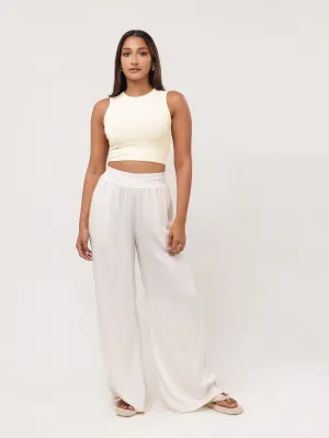 Beck High Neck Sleeveless Crop Top