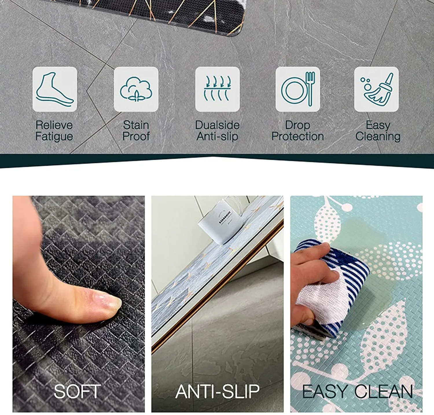 🎉Big Sale - Kitchen Printed Non-Slip Carpet ( 🔥Buy 1 Get 1 Free🎁 )