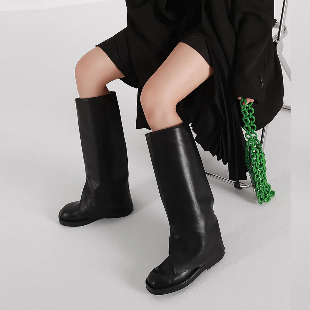 Black Knight Knee High Boots
