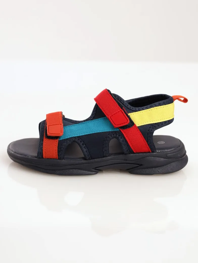 Boys Open-Toe Multi Strap Adventure Sandal - Navy