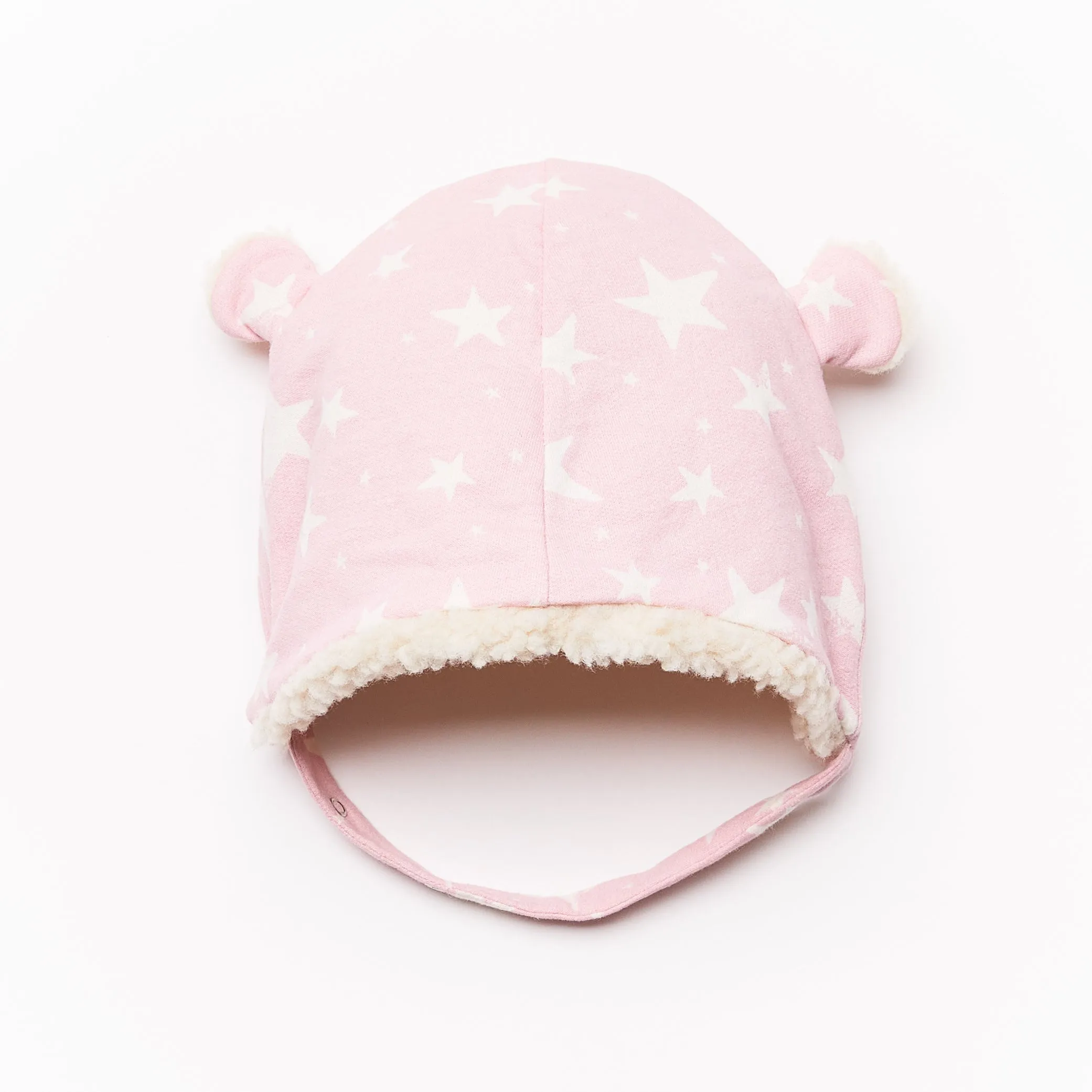 Cap w/ Ears // rose stars // 3-9m // SAMPLE