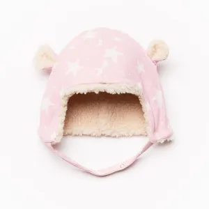 Cap w/ Ears // rose stars // 3-9m // SAMPLE