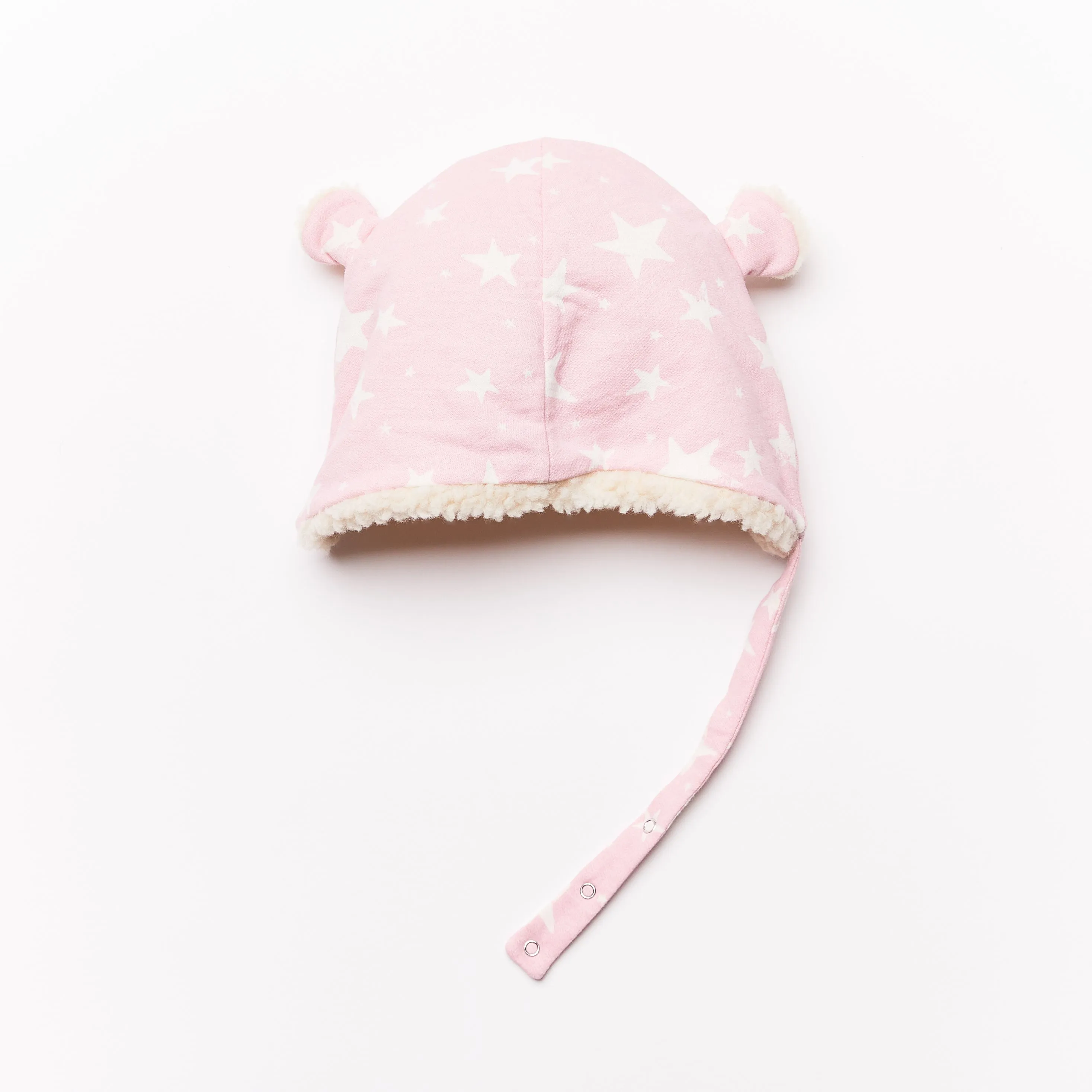 Cap w/ Ears // rose stars // 3-9m // SAMPLE