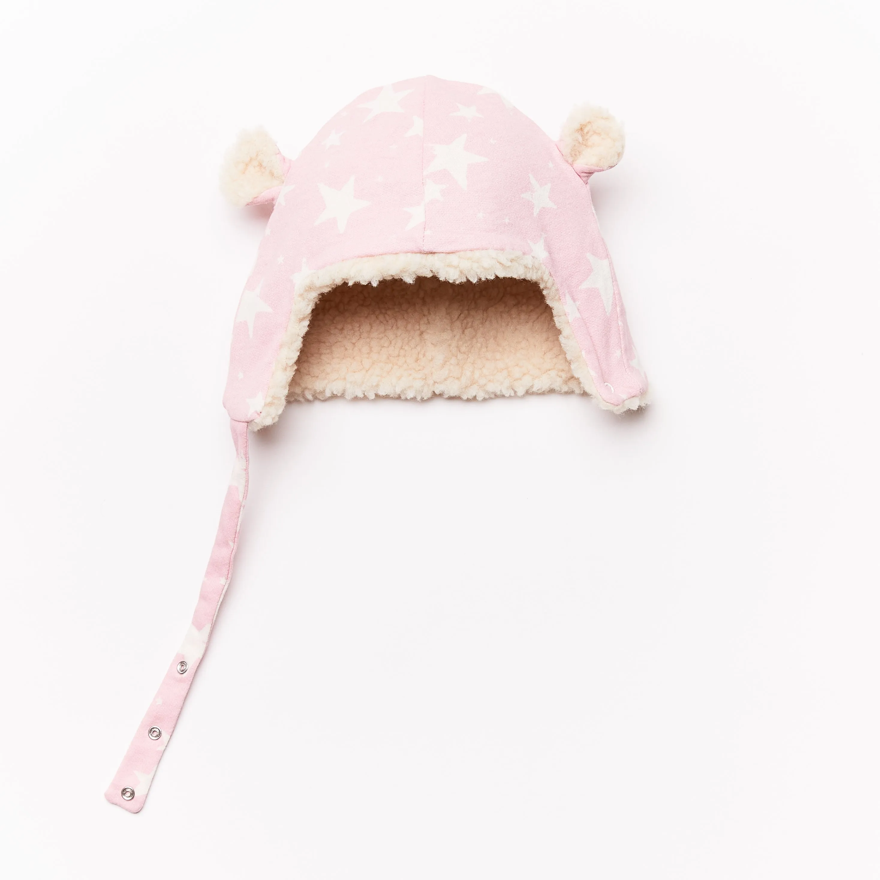 Cap w/ Ears // rose stars // 3-9m // SAMPLE
