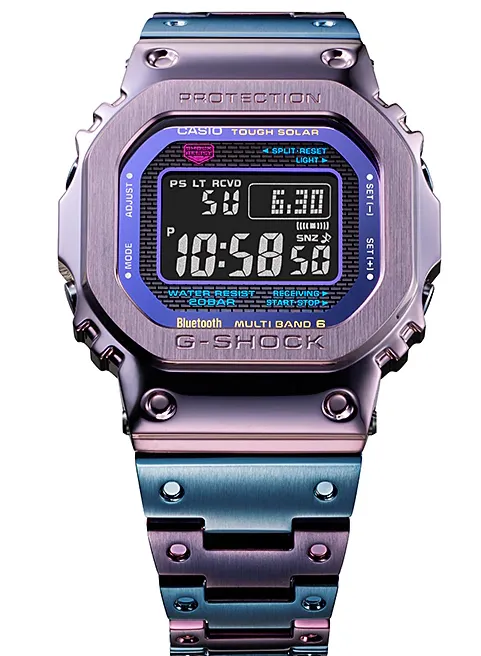 Casio G-Shock Full Metal Square Face Purple-Blue Higurashi Tokyo Twilight GMW-B5000PB-6