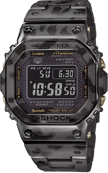 Casio G-shock Full Metal Titanium Square Face Digital Camouflage GMW-B5000TCM-1