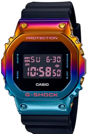Casio G-Shock Metal Covered Rainbow IP Bezel "Shanghai Night" GM-5600SN-1