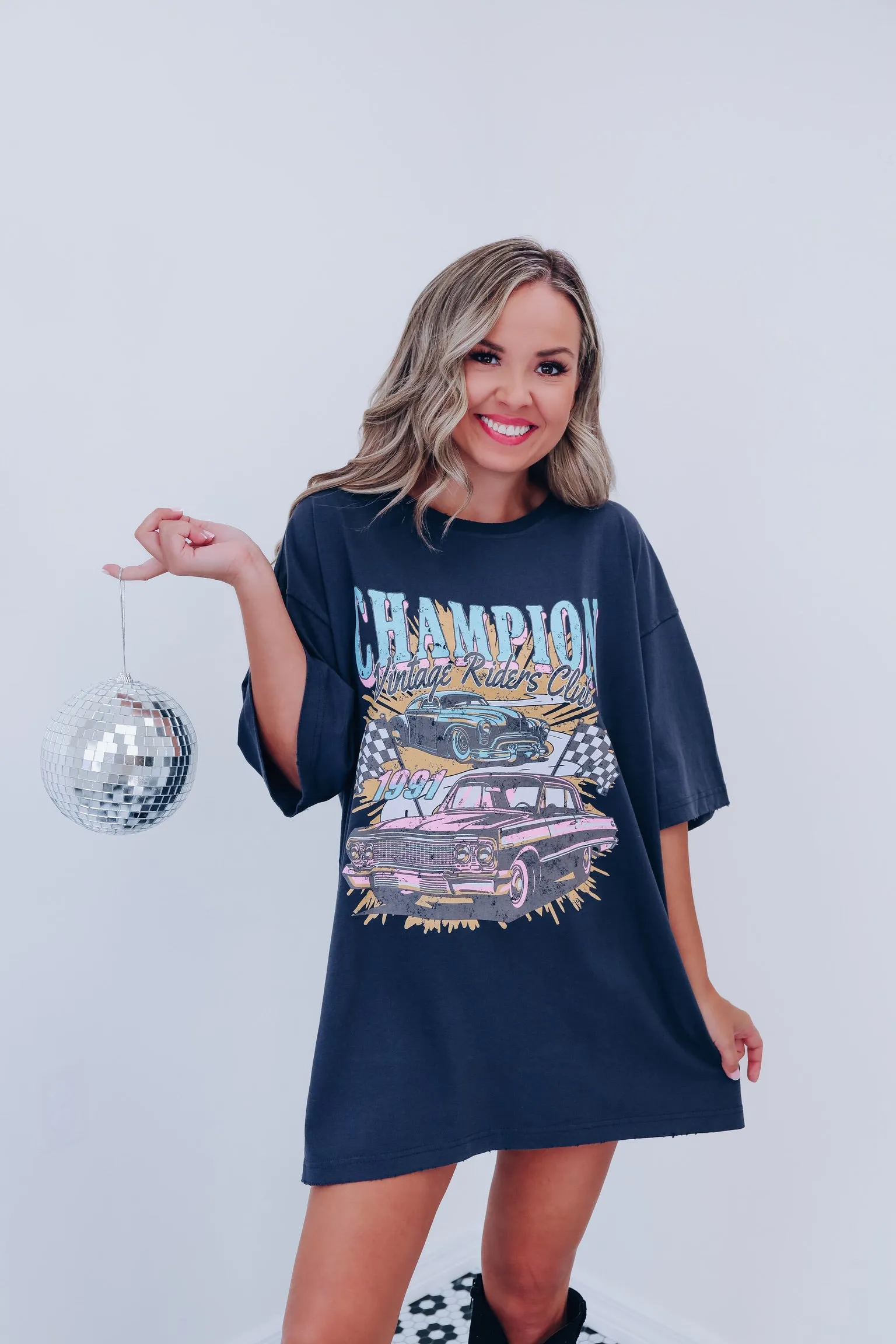 Champion Vintage Riders Club Graphic Tee - Black