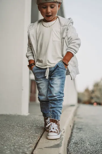 CHINO JOGGER - LIGHT WASH