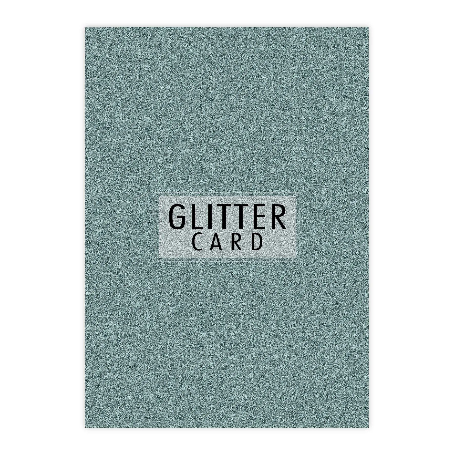 Chloes Creative Cards A4 Glitter Card - Aquamarine