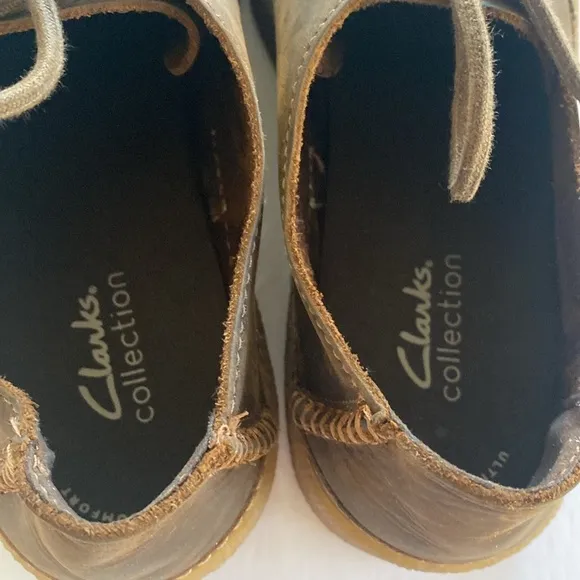 CLARK’S Collection Low Beeswax Brown Leather Sneakers Men’s Size 10