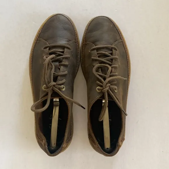 CLARK’S Collection Low Beeswax Brown Leather Sneakers Men’s Size 10