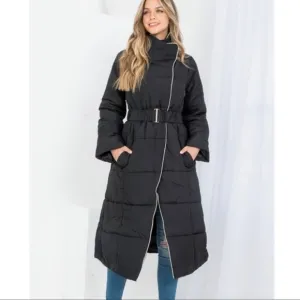 💥🔥CLEARANCE SALE⚡️🌟Asymmetric Belted Puffer Coat