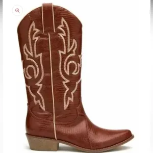 Coconuts By Matisse Amarillo Western Boots Cognac Snake Size 7.5 NEW