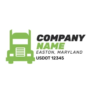 Company Name Truck Door Decal (USDOT), 2 Pack