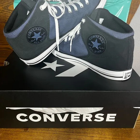 Converse All Star Chuck Tylor High Street Mid Blue Men’s 10.5 / 12.5 Women NEW