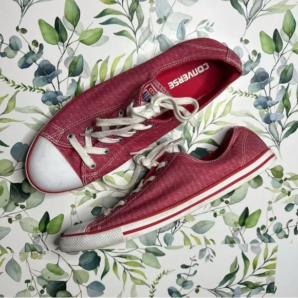 Converse Chuck Taylor Dainty Red All Star Low Top Sneakers