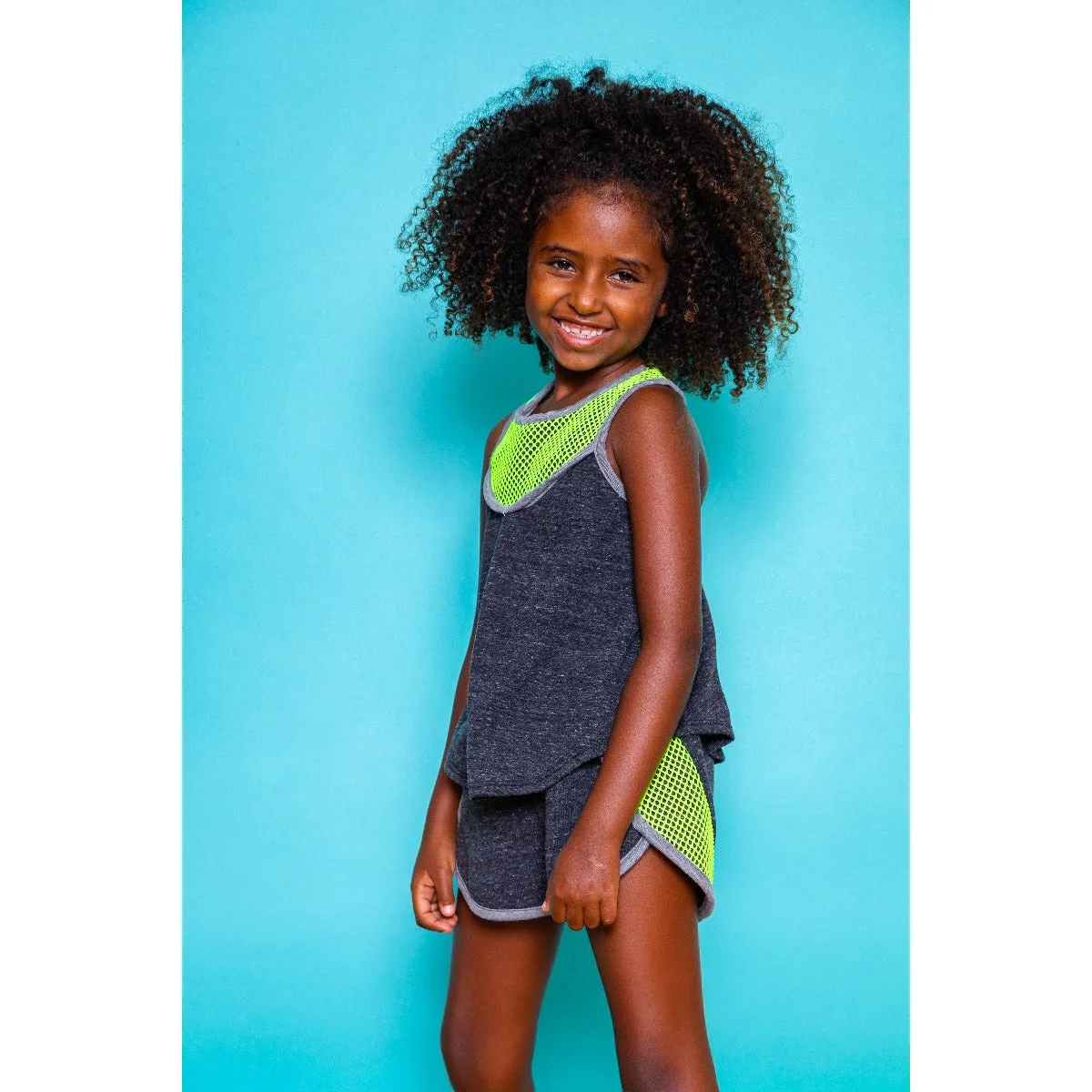 Court Shorts | Charcoal-Heather