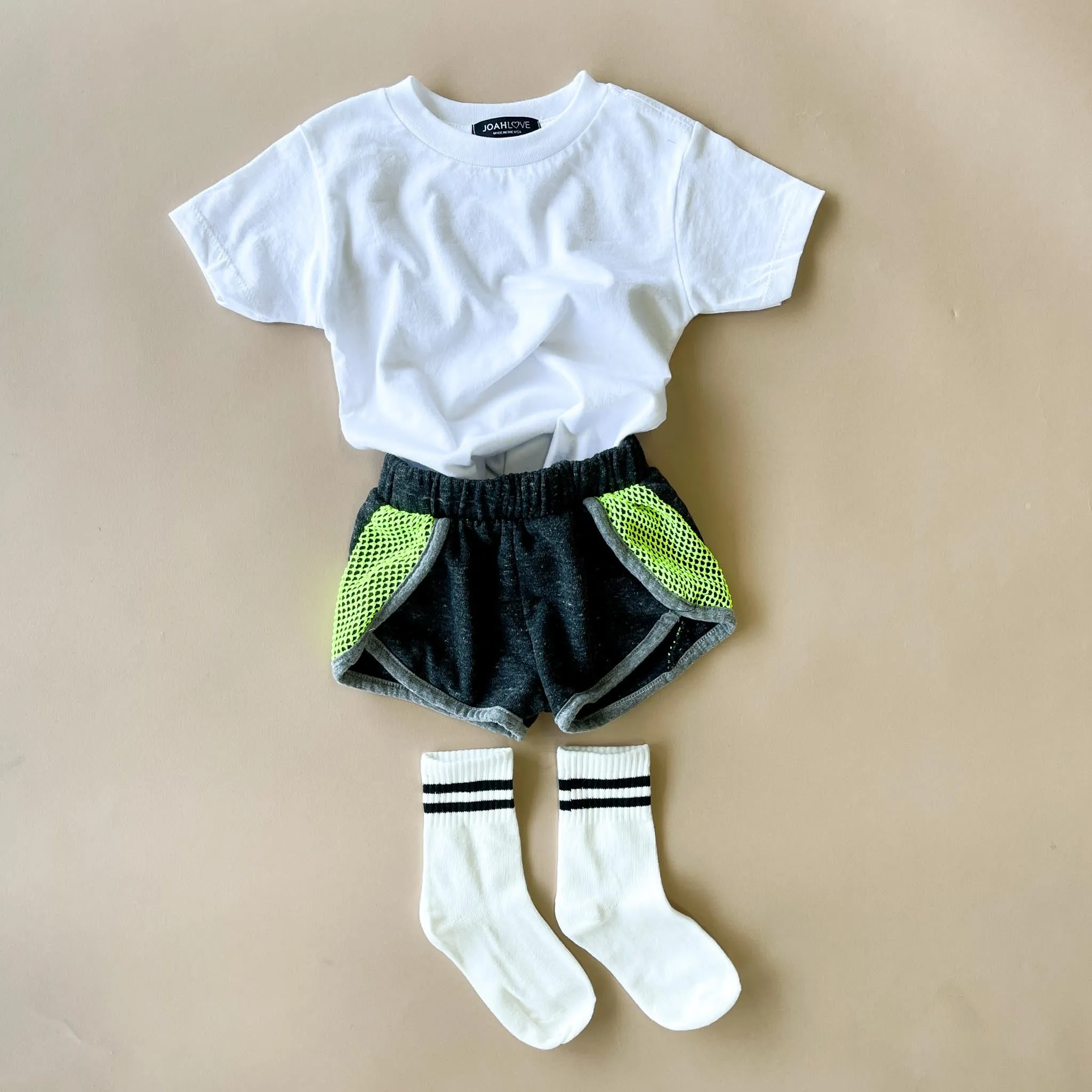 Court Shorts | Charcoal-Heather