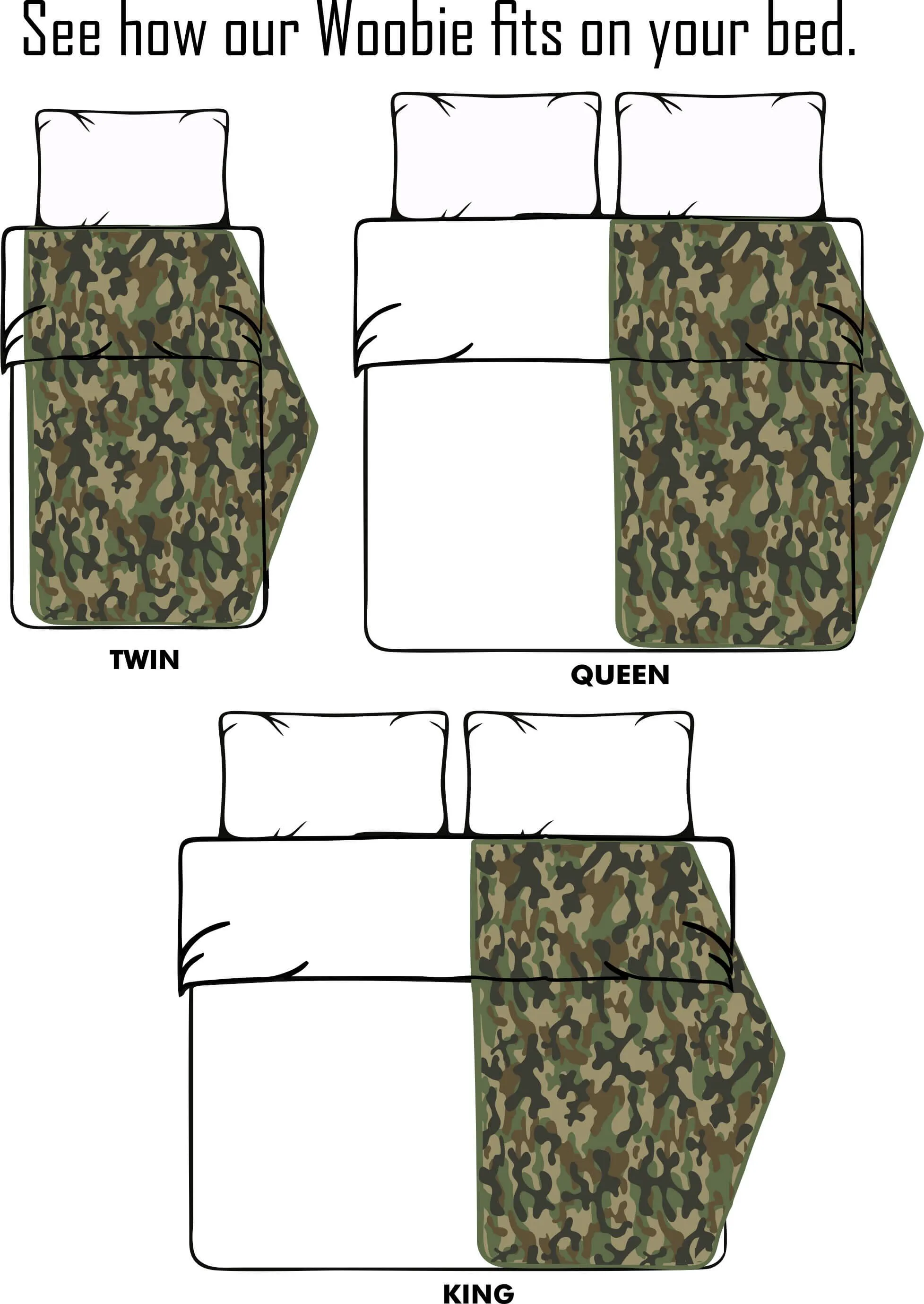 Coyote Camo Pattern FREEFLY Design Woobie Weighted Blanket with Merlot Fur