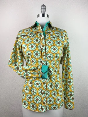 CR Western Pro Retro Mustard and Green Rounds - FINAL SALE