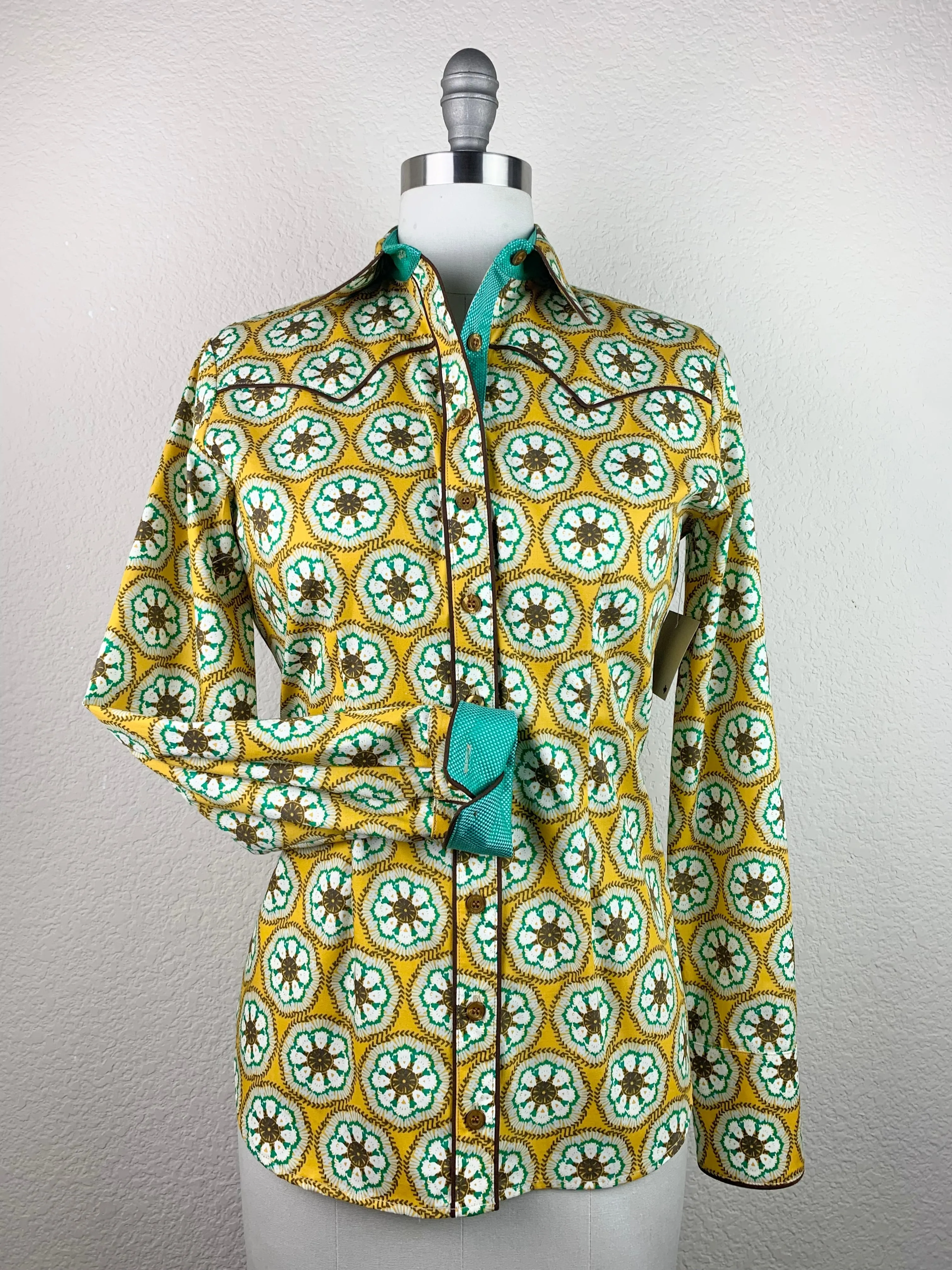 CR Western Pro Retro Mustard and Green Rounds - FINAL SALE