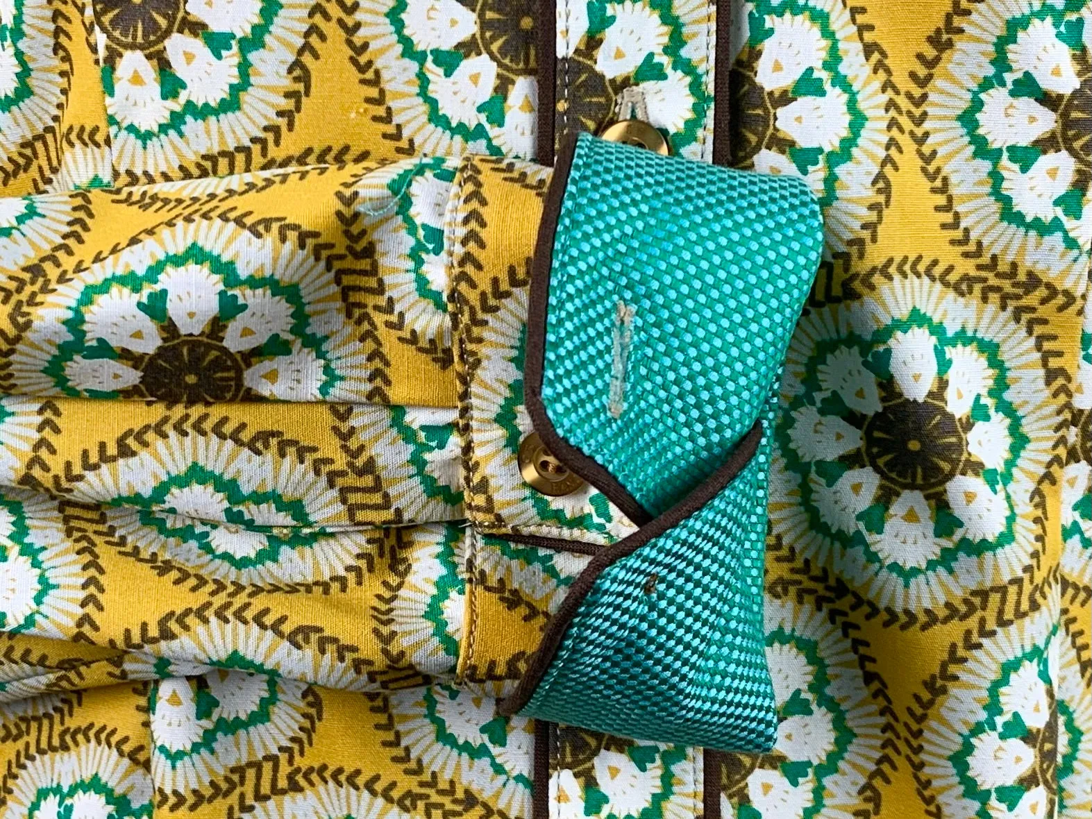 CR Western Pro Retro Mustard and Green Rounds - FINAL SALE