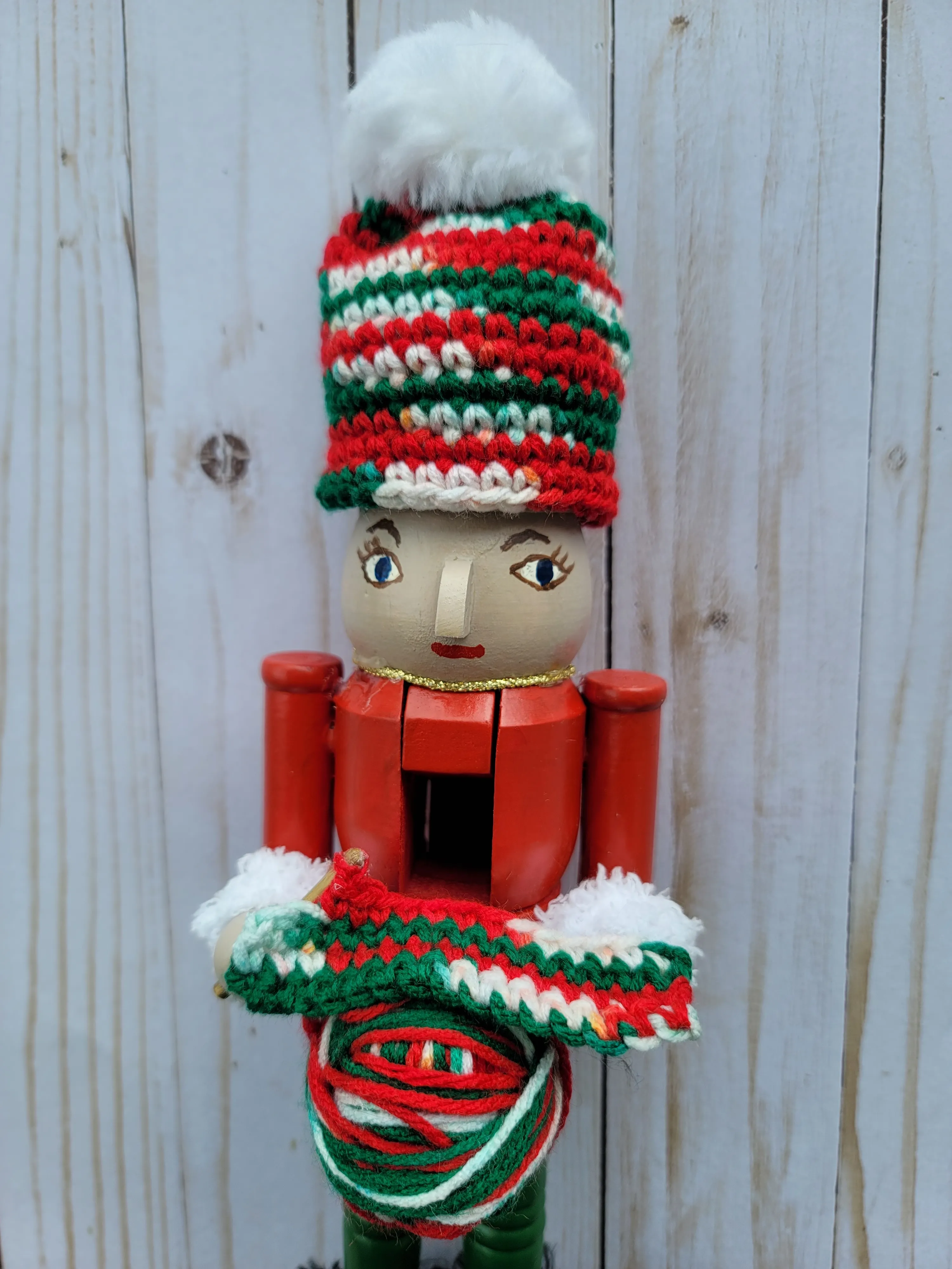 Crocheting Nutcracker Figurine Pattern - DIY Christmas Gift