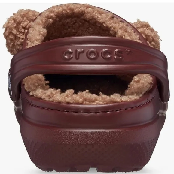 Crocs Toddler Lined Sandals - Classic Iam Brown Bear Clog K - Unisex - C5